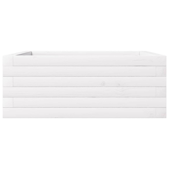 Jardinieră Grădină Albă - Lemn Masiv Pin | Livrare Gratuită