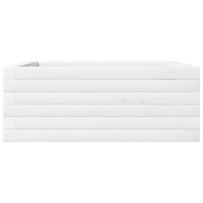 Jardinieră Grădină Albă - Lemn Masiv Pin | Livrare Gratuită