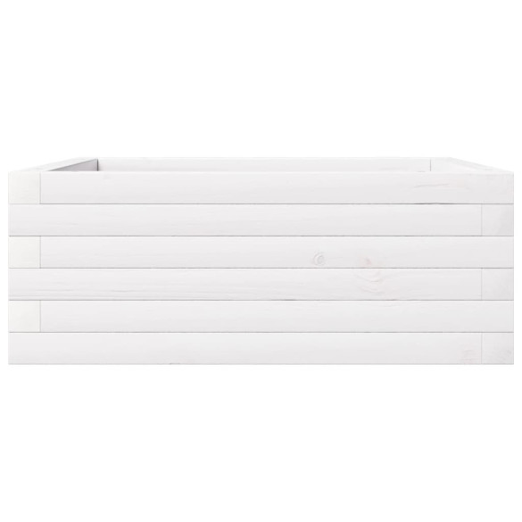 Jardinieră Grădină Albă - Lemn Masiv Pin | Livrare Gratuită