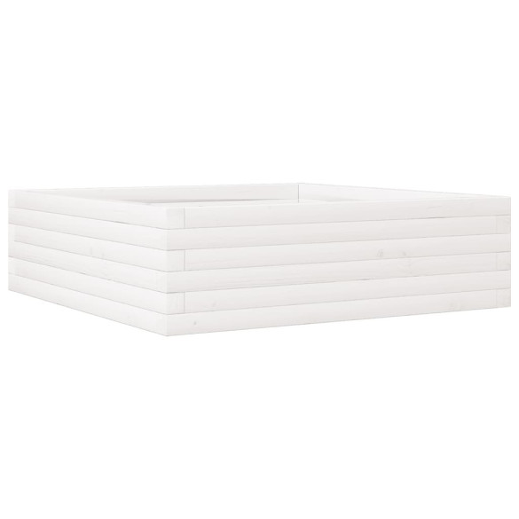 Jardinieră Grădină Albă - Lemn Masiv Pin | Livrare Gratuită