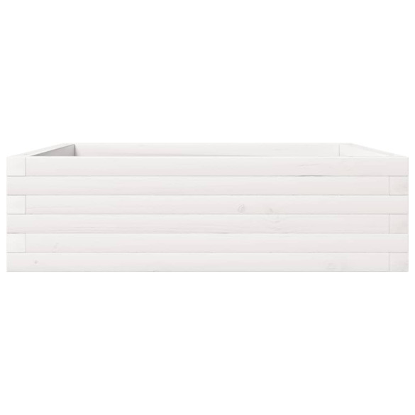 Jardinieră Grădină Albă - Lemn Masiv Pin | Livrare Gratuită