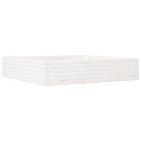 Jardinieră Grădină Albă - Lemn Masiv de Pin | Livrare Gratuită 2