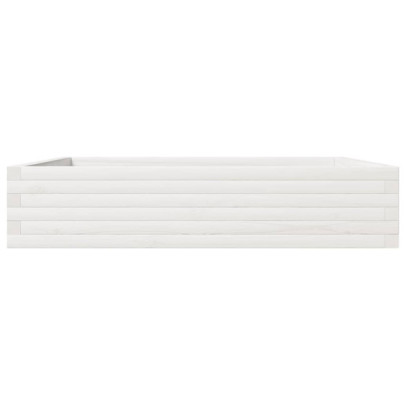 Jardinieră Grădină Albă - Lemn Masiv de Pin | Livrare Gratuită