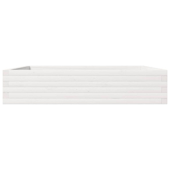 Jardinieră Grădină Albă - Lemn Masiv de Pin | Livrare Gratuită