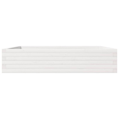 Jardinieră Grădină Albă - Lemn Masiv de Pin | Livrare Gratuită