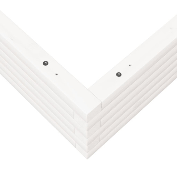 Jardinieră Grădină Albă - Lemn Masiv de Pin | Livrare Gratuită