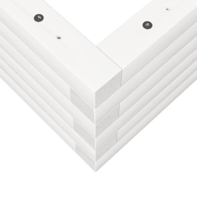 Jardinieră Grădină Albă Lemn Masiv de Pin - 90x40x23 cm