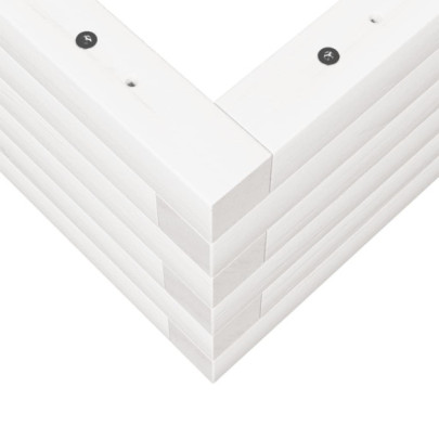 Jardinieră Grădină Albă - Lemn Masiv de Pin 90x60x23 cm