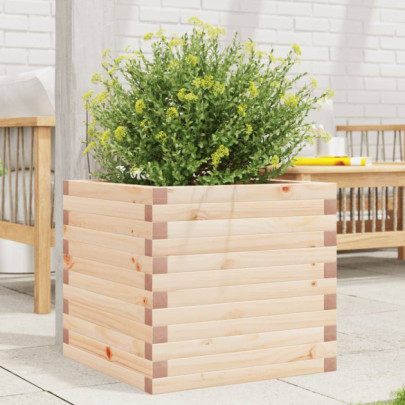 Jardinieră Lemn Pin 50x50x45,5 cm - Gratis Livrare
