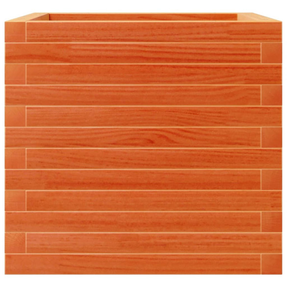 Jardinieră Grădină Lemn Masiv Pin - Maro Ceruit 50x50x45,5 cm