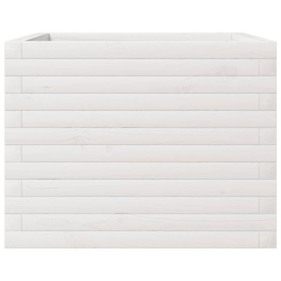 Jardinieră Grădină Albă - Lemn Masiv de Pin | Livrare Gratuită