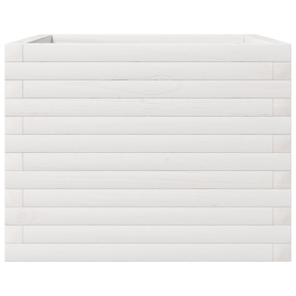 Jardinieră Grădină Albă - Lemn Masiv de Pin | Livrare Gratuită