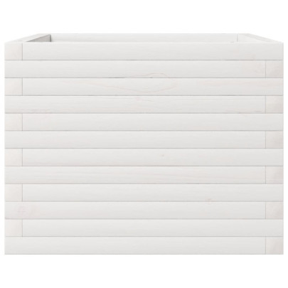 Jardinieră Grădină Albă - Lemn Masiv de Pin | Livrare Gratuită