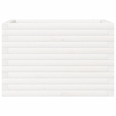 Jardinieră Grădină Albă - Lemn Masiv de Pin | Livrare Gratuită