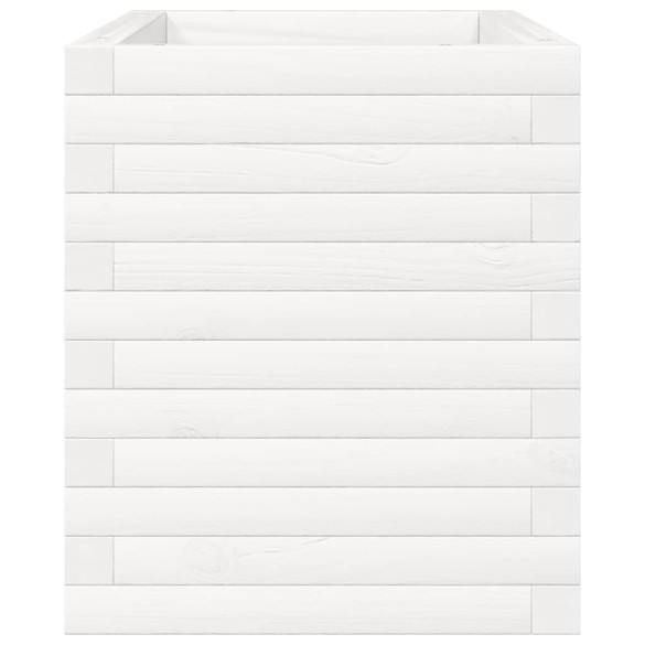 Jardinieră Grădină Albă - Lemn Masiv de Pin | Livrare Gratuită