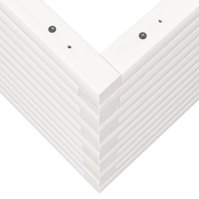 Jardinieră Grădină Albă - Lemn Masiv de Pin | Livrare Gratuită