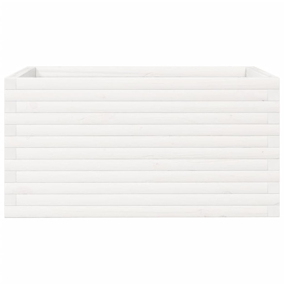 Jardinieră Grădină Albă - Lemn Masiv de Pin | Livrare Gratuită