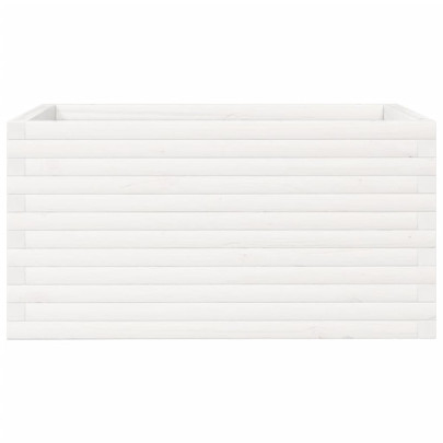 Jardinieră Grădină Albă - Lemn Masiv de Pin | Livrare Gratuită