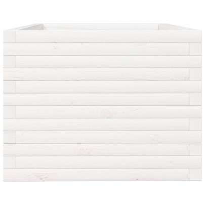 Jardinieră Grădină Albă - Lemn Masiv de Pin | Livrare Gratuită