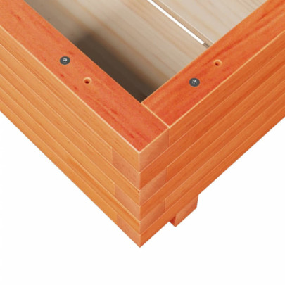 Jardinieră Grădină Lemn Masiv Pin - Maro Ceruit 50x50 cm