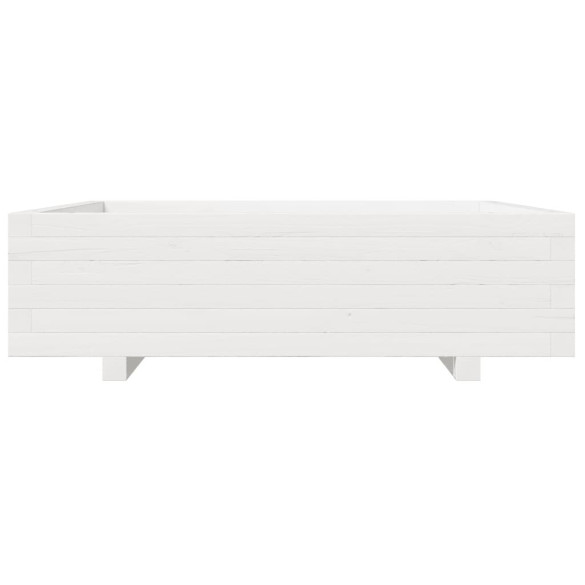 Jardinieră Grădină Albă - Lemn Masiv Pin 90x90 cm