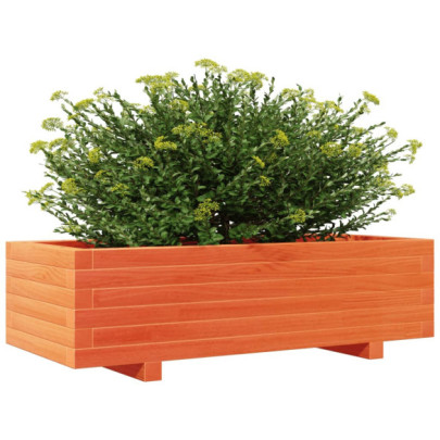 Jardinieră Grădină Lemn Masiv Pin - 90x40x26,5 cm - Maro Ceruit
