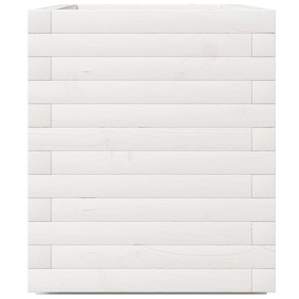 Jardinieră Grădină Albă - Lemn Masiv de Pin | Livrare Gratuită