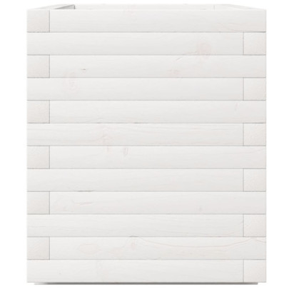 Jardinieră Grădină Albă - Lemn Masiv de Pin | Livrare Gratuită