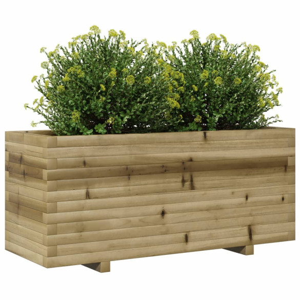 Jardinieră Grădină Lemn Pin Impregnat - 110x40x49,5 cm