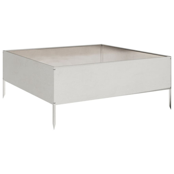 Strat Înălțat Grădină Oțel Inoxidabil 100x100x25 cm