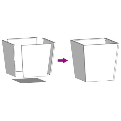 Jardiniere Grădină Oțel - 2 bucăți - Verde Măsliniu - 50x50x50 cm