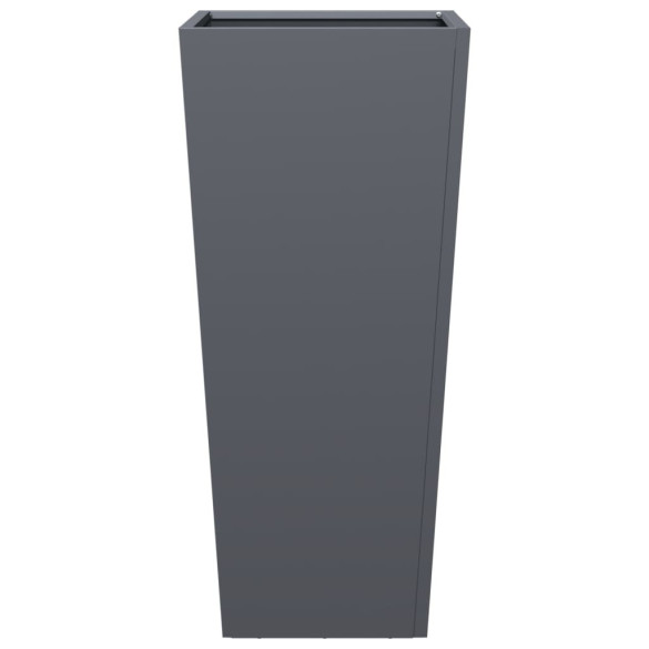 Jardinieră Grădină Antracit Oțel - 35x35x75 cm - Livrare Gratuită