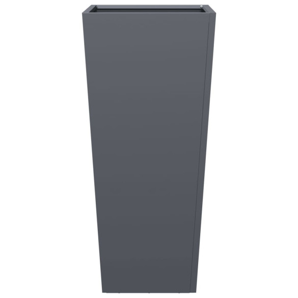 Jardiniere Grădină Antracit 35x35x75 cm - Oțel | 2 bucăți