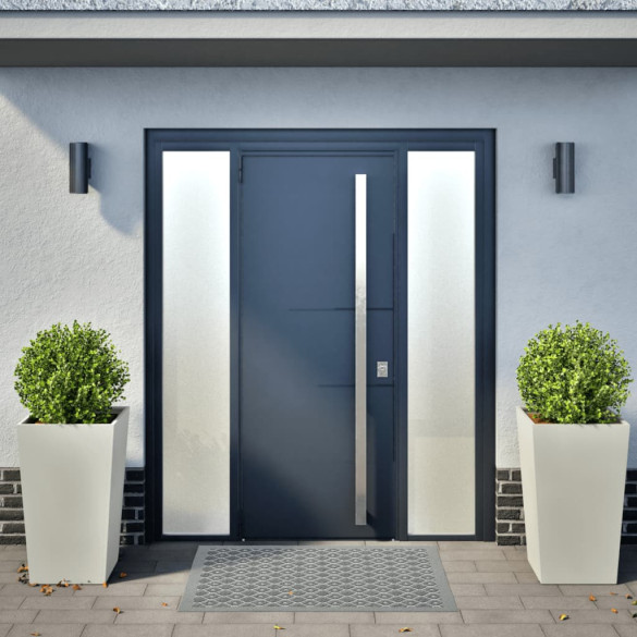 Jardiniere Grădină Alb - Set 2 Bucăți - Oțel Rezistent