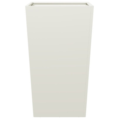 Jardiniere Grădină Alb - Set 2 Bucăți - Oțel Rezistent