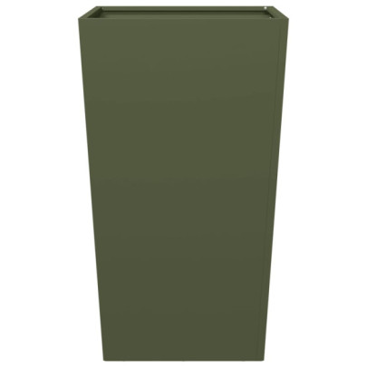 Jardiniere Grădină Oțel 45x45x75 cm - 2 bucăți - Verde