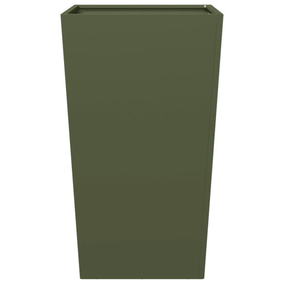 Jardiniere Grădină Oțel 45x45x75 cm - 2 bucăți - Verde