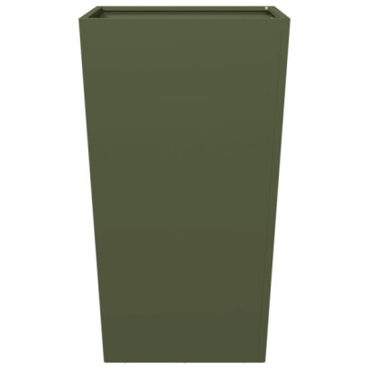 Jardiniere Grădină Oțel 45x45x75 cm - 2 bucăți - Verde