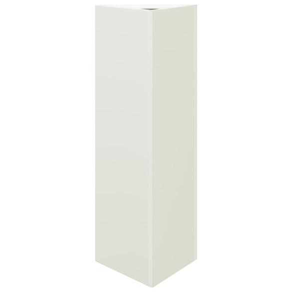 Jardiniere Grădină Triunghi - 2 bucăți Alb - Oțel Rezistent