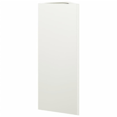 Jardiniere Grădină Triunghi - 2 bucăți Alb - Oțel Rezistent