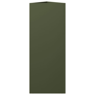 Jardiniere Grădină Oțel Triunghi - 2 bucăți - Verde