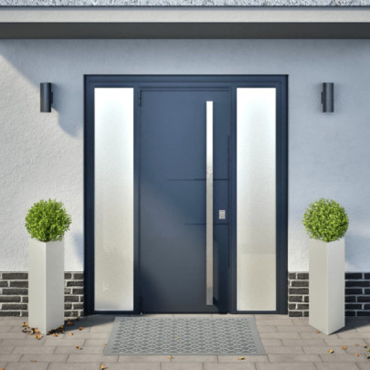 Jardiniere Grădină Oțel Inoxidabil Triunghi - 2 Bucăți