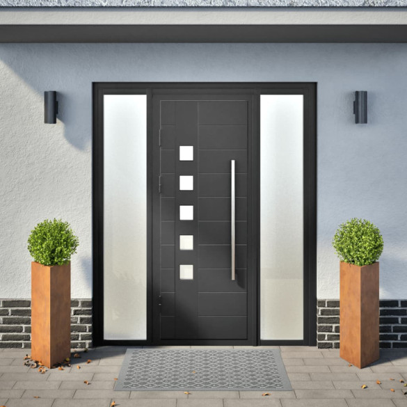 Jardiniere Grădină Triunghiulare Oțel Rezistent | 2 Bucăți