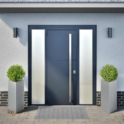 Jardiniere Grădină Oțel Galvanizat Triunghi - 2 Bucăți