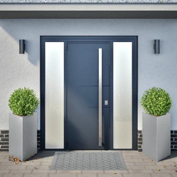 Jardiniere Grădină Triunghi - 2 Bucăți Oțel Galvanizat 50x43x75 cm