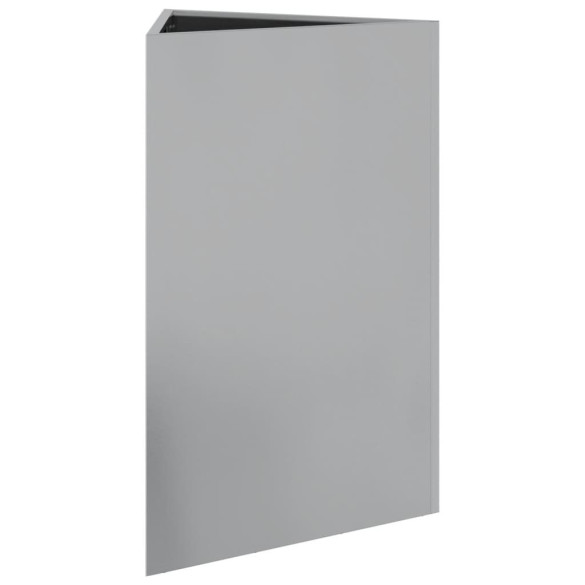 Jardiniere Grădină Triunghi - 2 Bucăți Oțel Galvanizat 50x43x75 cm