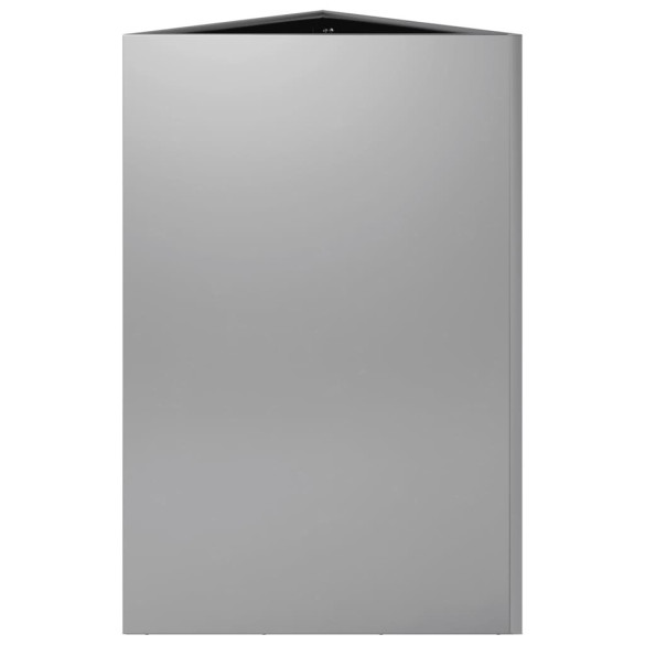 Jardiniere Grădină Triunghi - 2 Bucăți Oțel Galvanizat 50x43x75 cm