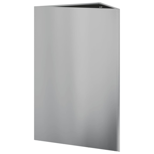 Jardiniere Grădină Triunghi - 2 Bucăți Oțel Galvanizat 50x43x75 cm