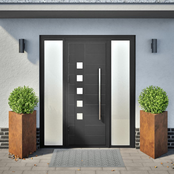 Jardiniere Grădină Triunghiulare Oțel Rezistent | 2 Bucăți