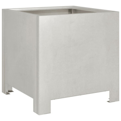 Jardiniere Grădină Oțel Inoxidabil 30x30 cm - Set 2 Bucăți